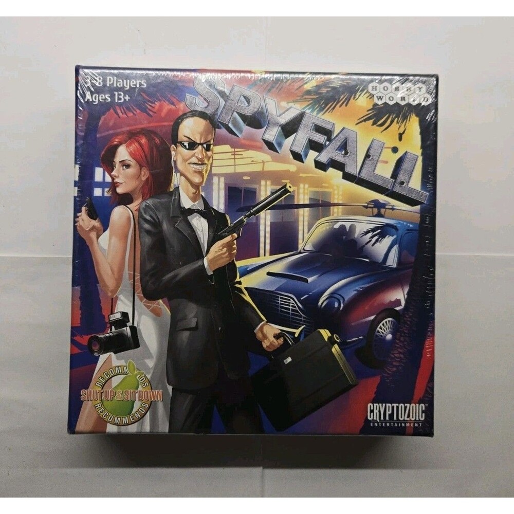 Spyfall Board Game Alexander Ushan Cryptozoic Hobby World Party Card Game